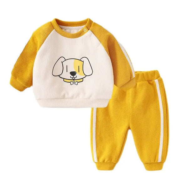 Children Clothing Sets Cartoon Cotton Long Sleeve Tops+Pants