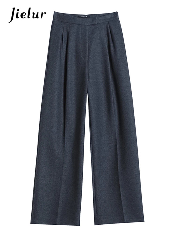 High Waist Straight Leg Casual Pants for Women