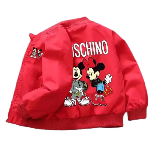 Toddler Kids Mickey Mouse Donald Duck Baby Boys Spiderman Jacket Coat Children Outerwear Spring Autumn Zipper Overall Clothes