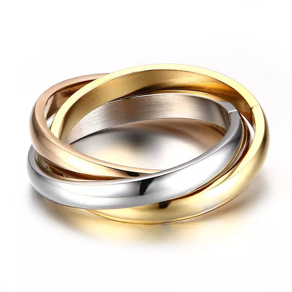 Classic Stainless Steel Love Ring Sets for Women