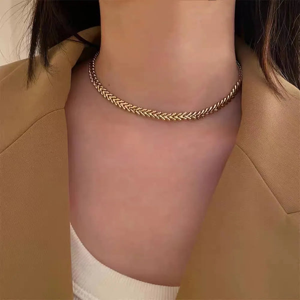 Stainless Steel Choker - Fade-Resistant Party Glam